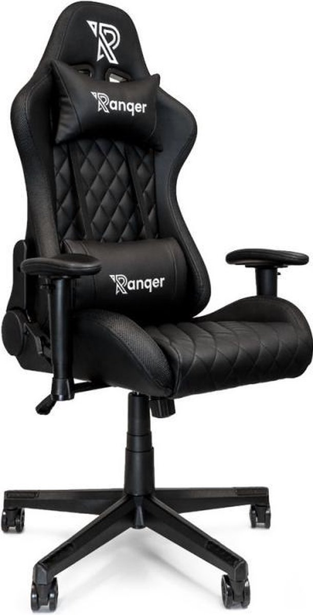 Afbeelding 2 van Ranqer Halo Gamestoel RGB / LED - Gaming Chair - RGB verlichting - Gaming Stoel met licht - Zwart