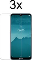 Nokia 6.3 Screenprotector - Beschermglas Nokia 6.3 Screen Protector Glas - 3 stuks