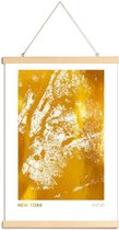 JUNIQE - Posterhanger New York gouden -20x30 /Goud & Wit