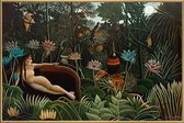 JUNIQE - Poster met kunststof lijst Rousseau - The Dream -40x60
