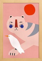 JUNIQE - Poster in houten lijst An Unlikely Friendship -30x45