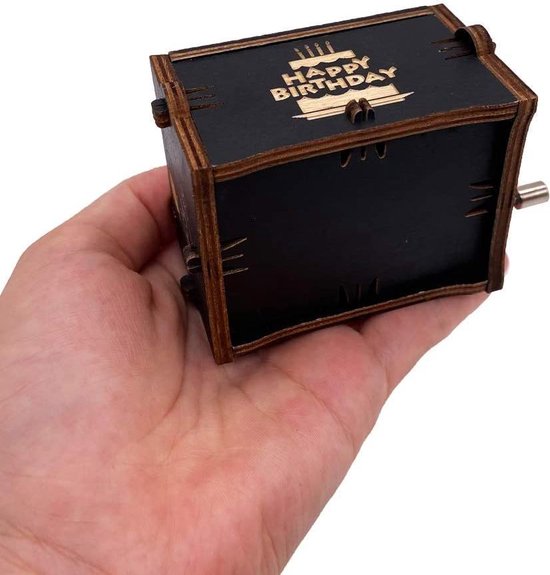 Retro houten muziekdoosje muziek doos Cadeau - Happy Birthday - verjaardag - cadeau - feestje van Mush株式会社 — afbeelding 5