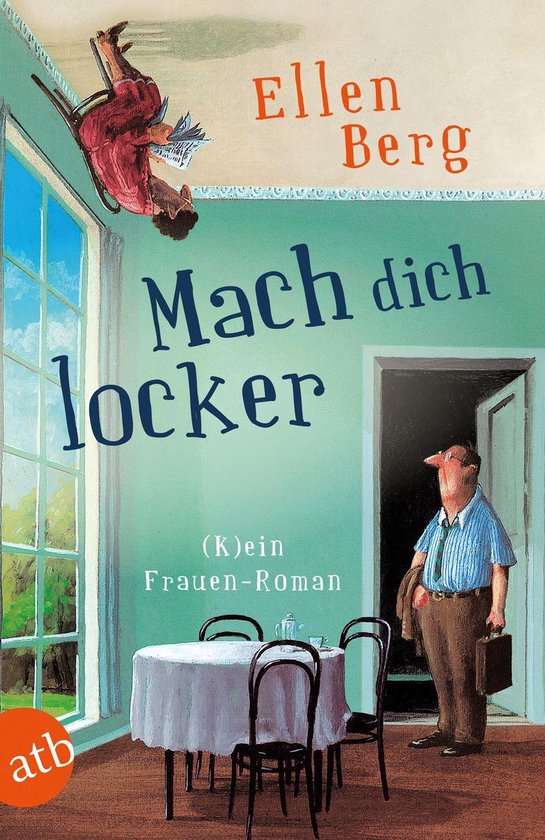 Boekomslag met de titel 'Mach dich locker' van Ellen Berg, met een illustration van een man en een vrouw in een kamer.