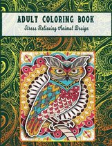 Adult Coloring Book Stress Relieving Animal Design