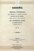 Resena de la causa contra Manuel Blanco Romasanta, el Hombre Lobo. R.F., Madrid, 1859. Edicion en blano y negro