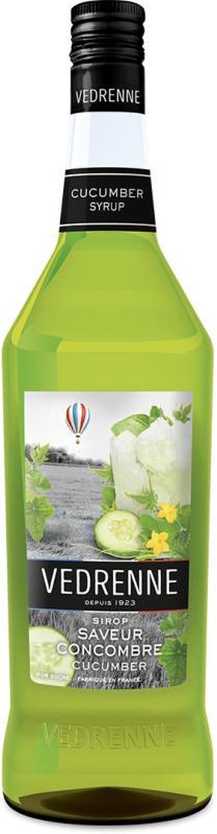 Komkommer limonadesiroop van Vedrenne, siroop - ranja ook zeer geschikt voor de Sodamaker / cocktails / cadeautip