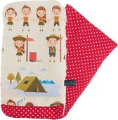 Handgemaakte knuffelkruik met padvinders – Baby vlaskruik Proud Scout