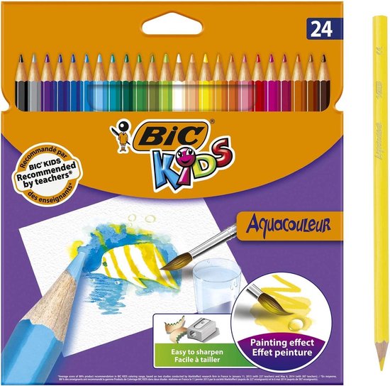 BIC Kids Aquacouleur kleurpotloden aquarelkleureffect