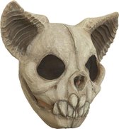 Ghoulish Hoofdmasker Bat Skull Latex Ivoorwit One-size