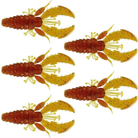 Westin CreCraw Creaturebait - Motoroil Pepper - 8.5cm - 7g - 5 Stuks - Oranje