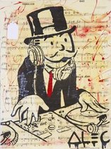 Alec Monopoly Classic Poster 4 - 50x70cm Canvas - Multi-color