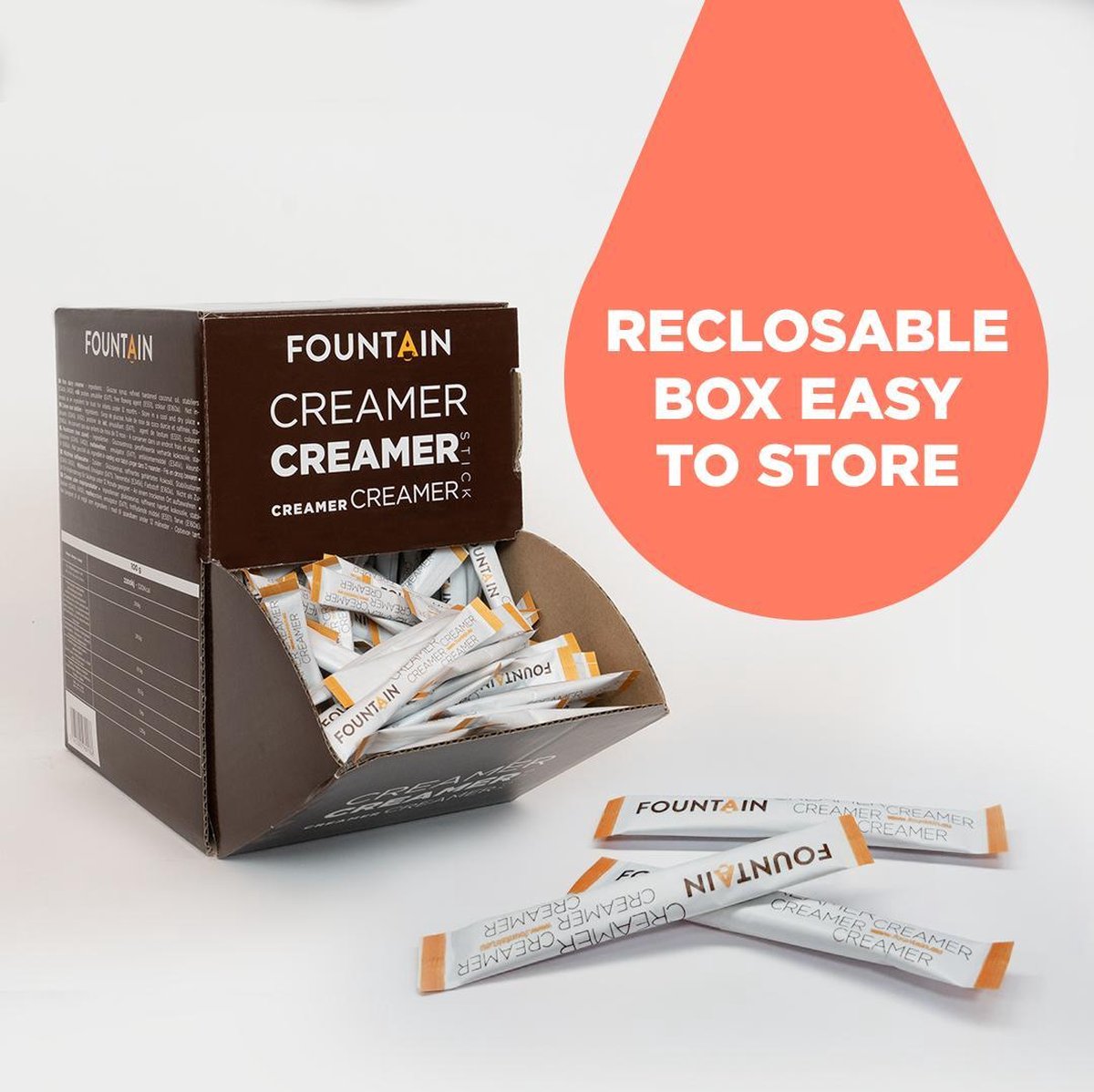 Fountain Creamer Sticks Individueel verpakte melkpoeder sticks van 2,5