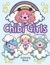 Chibi Girls Cute & Easy Coloring Book
