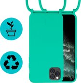 Biologisch afbreekbare smartphone hoesje met draagkoord Apple iPhone 11 Pro  Max Groen - Duurzame cover