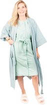 Tjar kimono - mint - maat L - kleding - unisex - badjas