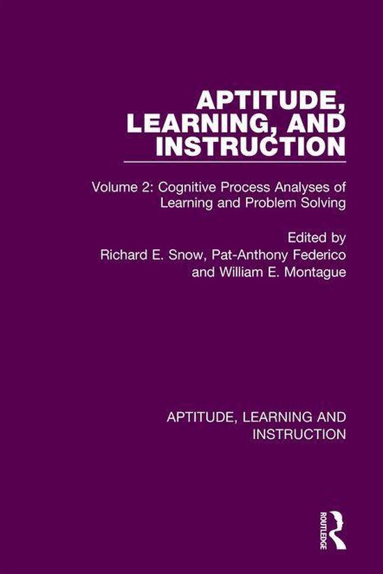 Aptitude, Learning and Instruction - Aptitude, Learning, and ... - cover