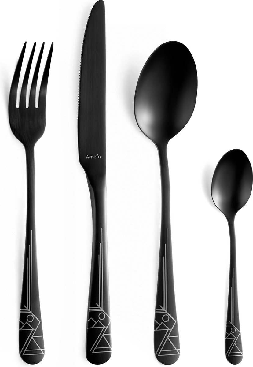 Bol.com Amefa Austin Horizon Zwart- 16 delige bestekset-4 persoons aanbieding