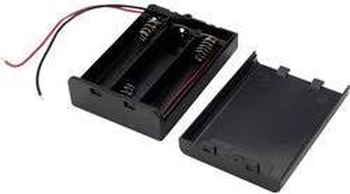 TRU COMPONENTS SBH-331AS Batterijhouder 3 AA (penlite) Kabel