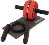 MR. PANACHE Premium Ab Roller - Springtouw - Trainingswiel - Ab Trainer - Ab Wheel - Buikspiertrainer - Jump Rope - Cadeautip