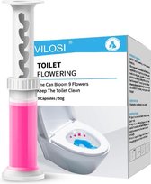 JUST23 Wc verfrisser - Toiletreiniger - Wc reiniger - Gel - Toilet verfrisser - roze bloemetjes