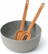 BergHOFF - Slakom met serveerbestek - Ø 24 cm - Bamboe | Leo