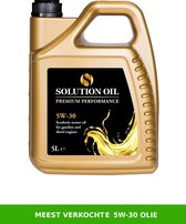 Motorolie | Solution Oil Premium Performance  5W30 LL | 5 Liter | Brandstofbesparende Motorolie