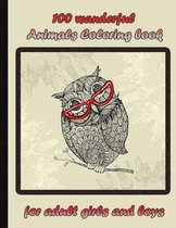 100 amazing Animals for Adult Coloring Book relaxation