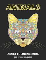 Animals Adult Coloring Book for Stress Relieving