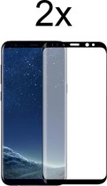 Samsung S8 Screenprotector - Beschermglas Samsung galaxy S8 Screen Protector Glas - Full cover - 2 stuks