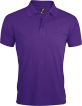 SOLS Heren Prime Pique Poloshirt met korte mouwen (Donkerpaars)