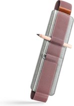 Beblau SLIM Portable  organizer attachable to your devices 5-Compartment Fabric Accessory Holder, Gray/Purple