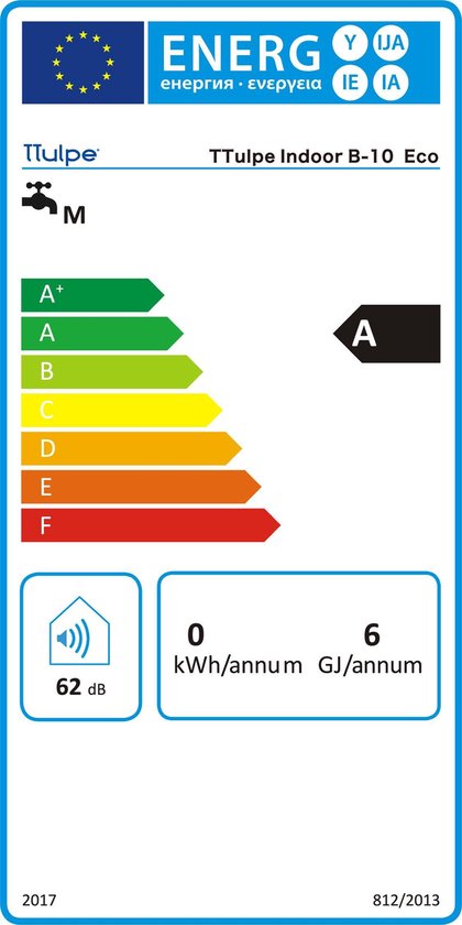 TTulpe Indoor B-10 P30/37/50 Eco propaangeiser met batterijontsteking ErP/NOx