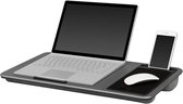 SIEPS Laptopkussen - Laptoptafel met Kussen - Laptopstandaard - Met Telefoonhouder & Muismat - Tot 17 inch - Laptophouder - Schootkussen - Thuiswerken