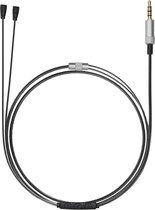 Câble casque kwmobile pour Sennheiser IE8 / IE80 - Câble de rechange 120 cm - Avec microphone et contrôle du volume - Jack 3,5 mm