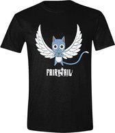 Fairy Tail - Happy Angel T-Shirt Zwart