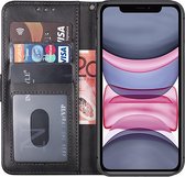 iParadise iphone X hoesje bookcase zwart - iPhone XS hoesje bookcase zwart wallet case portemonnee book case hoes cover