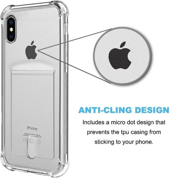 Porte-cartes YPCd® Apple iPhone XS Max - Etui Shock Transparent