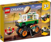 LEGO Creator 31104 Le Monster Truck à hamburgers, Jouet pour Enfants