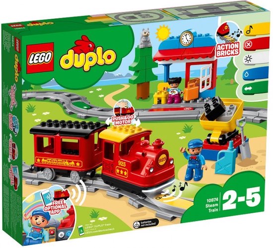 Afbeelding van LEGO DUPLO Stoomtrein - 10874 speelgoed