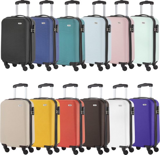 TravelZ Horizon Handbagage koffer - 54cm Handbagage Trolley 35 Ltr - Blauw