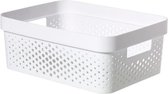 Curver Infinity Recycled Dots Opbergbox - 11L - wit