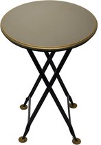 Klaptafel rond greige Ø45xH61,5cm