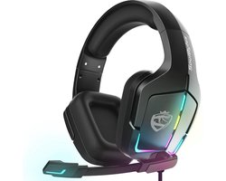 SoulBytes S12 RGB Over-ear Koptelefoons - Gaming headset met Stereo Microfoon - Multi platform -Zwart