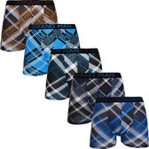 GrandMan Boxershort geruit 5-PACK 040 - 3XL SIZE