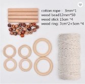 Macramé 7 pakket DIY| Macramé touw | Macramé pakket om een plantenhanger of wandkleed/ wanddecoratie te maken