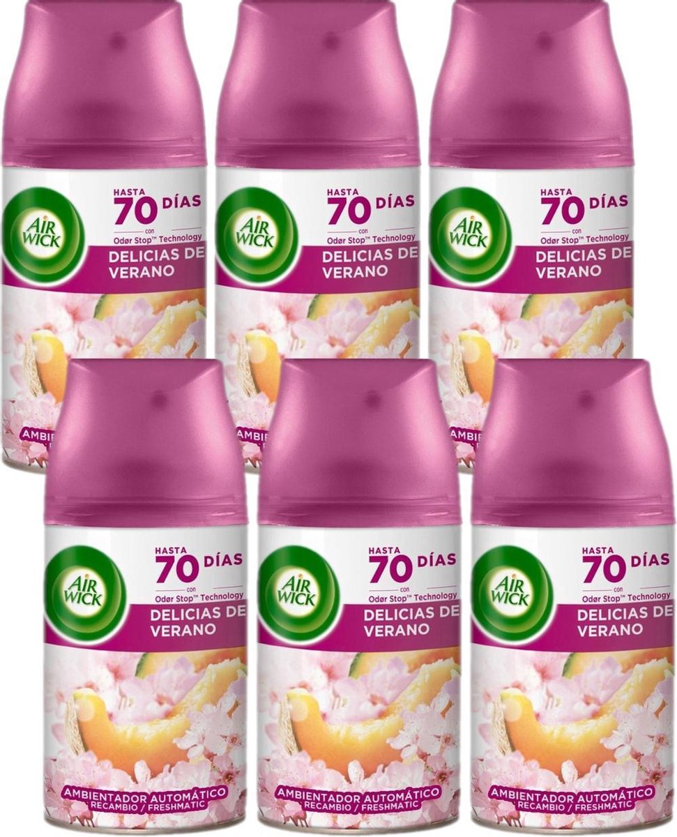 6x 250ml Airwick Freshmatic 'Summer Delight'