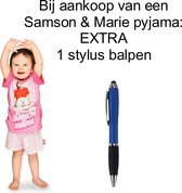 Samson & Marie Short Pyjama - Shortama - meisjes. Maat 86/92. + 1x EXTRA Stylus Pen Blauw.