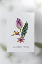 Een bloemetje voor jou - Wenskaart - Studio Mintt