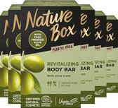 Nature box Olive Shower Bar 6x 100 g - Voordeelverpakking