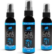 Car Deo Auto Deodorant Premium Line Luchtverfrisser Blue Lagoon Multi Pack - 3 x 65 ml